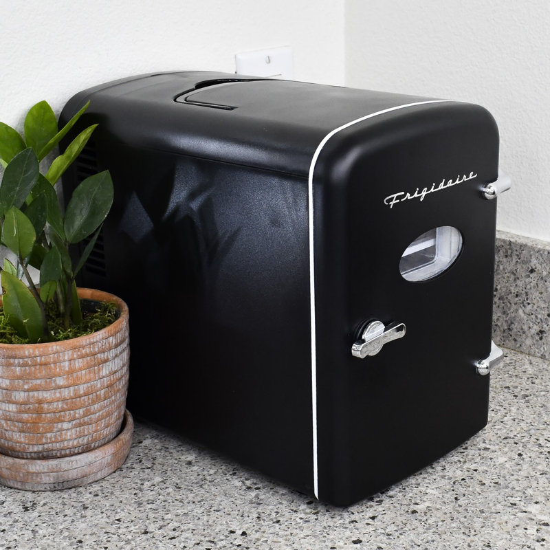 Frigidaire Retro Mini Fridge Cooler Holds Up to 9 Cans Portable Fridge for Car Office Bedroom Dorm Room Reviews Wayfair